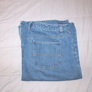 Kim Rodgers Denim Skirt A-Line Pockets Casual Everyday Blue Jean Skirt